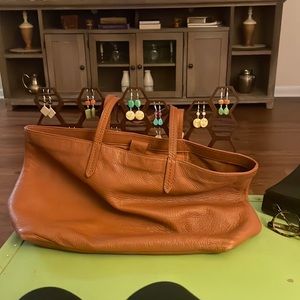 Brooks Brothers leather tote
